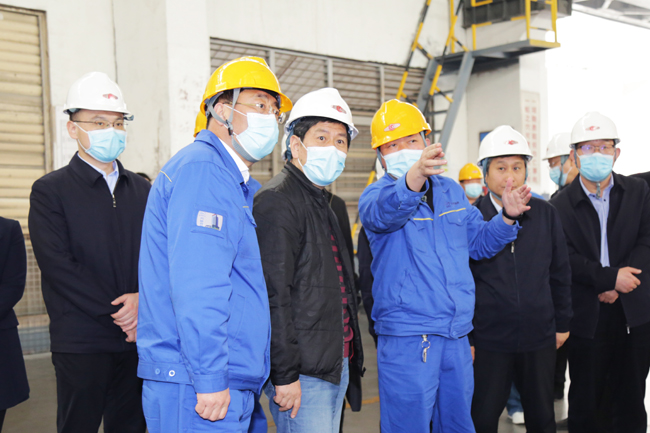 洛陽市委常委、常務副市長孫延文到萬基調研指導工作